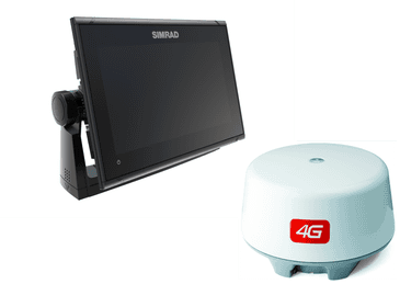 Simrad GO9 XSE Display multifunzione con Echosounder integrato, GPS e Wi-Fi. Display widescreen multi-touch da 9 pollici super luminoso con interfaccia NMEA 2000 e radar. Include trasduttore radar 4G