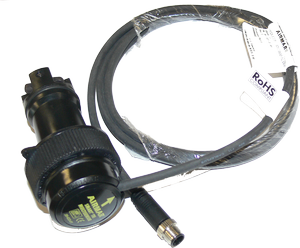DST800-Trasduttore 12 ° attivo P / V / T passante in plastica 235 kHz con 2 m (7 ft) cavo e connettore da Micro C a SimNet
