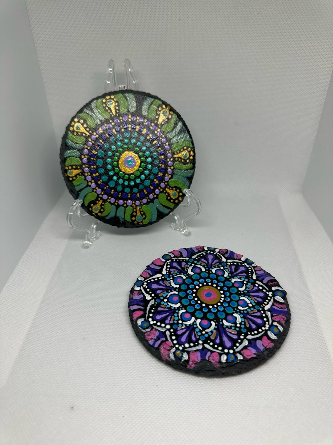 Hand painted Mandala Coasters