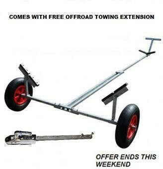 Dinghy Launching Trolley With Tow Extension