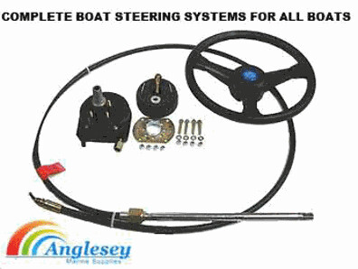 Boat steering kit to 200hp 15ft to 20ft