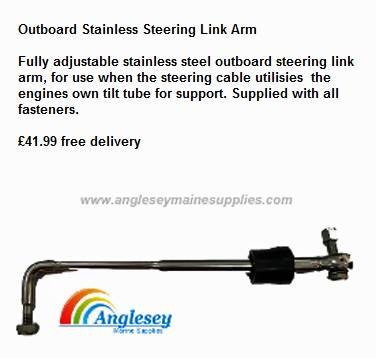 Boat outboard engine link arm kit