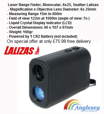 Lalizas laser range finder ideal for boating sailing yachting etc