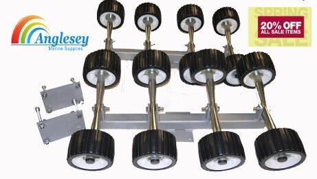 Boat Trailer Rollers On Plates 4 Rollers Pair