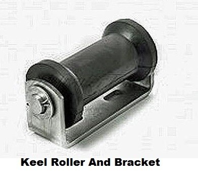 Galvanized keel roller and bracket 5"