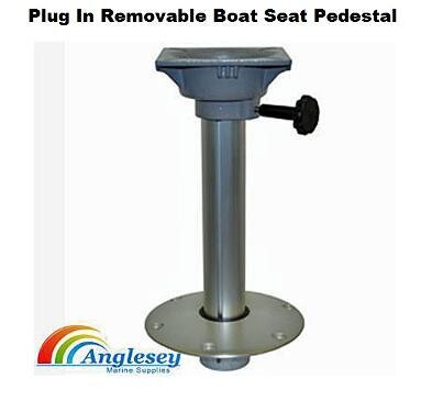 Plug in removable boat seat pedestal