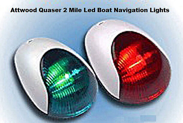 Attwood Quaser Led Boat Navigation Lights Pair