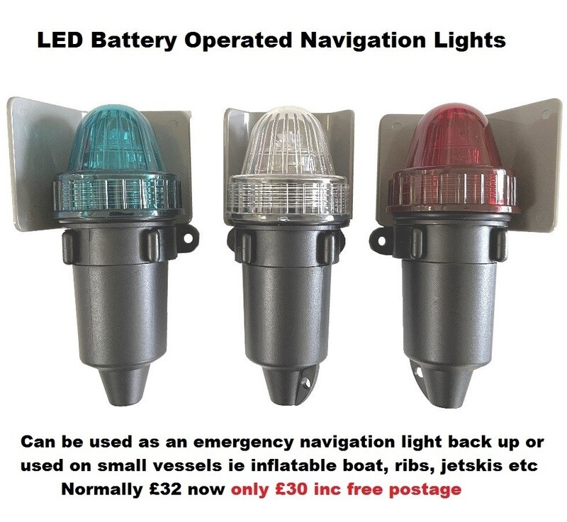 Emergency boat navigation lights 3 way