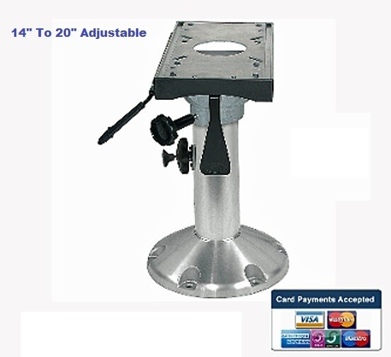 Boat Seat Pedestal Adjustable 14&quot; To 20&quot;