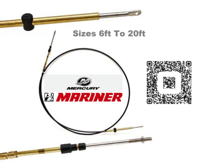 2-Pack GEN II Control Cables 20FT For Mercury Mariner Outboard – Replacement For CC18920