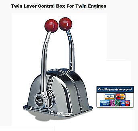 Stainless Twin Lever Top Mounted Control Box Twin Engines