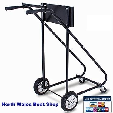 Heavy duty outboard trolley with castors