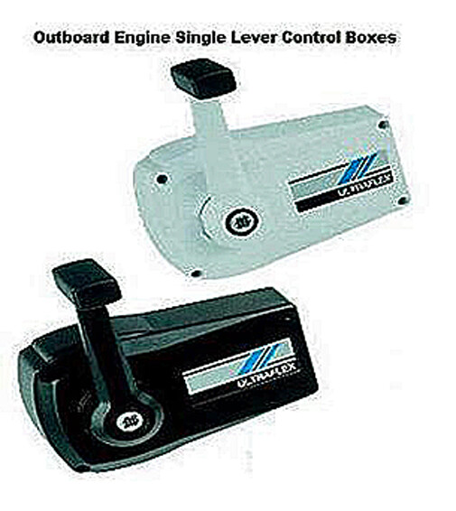 Outboard Engine Control Box Single Lever