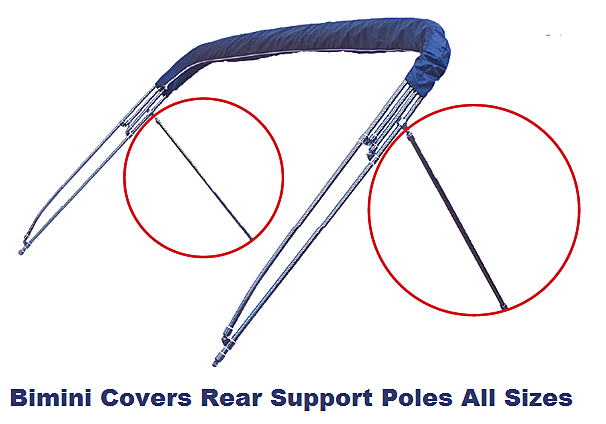 Bimini Covers Rear Support Poles