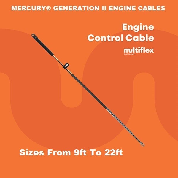 Mercury® Generation 2 Boat Engine Control Cables