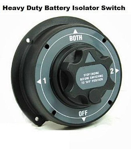 Heavy Duty Boat Battery  Isolator Switch
