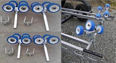 Jetski four roller carriage conversion kit