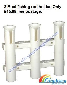Boat fishing plastic 3 rod holder
