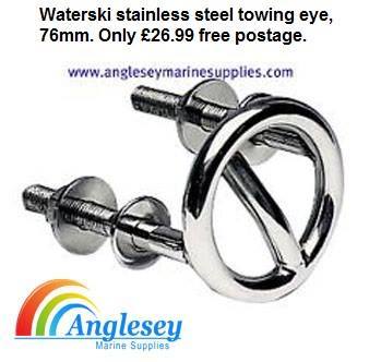 Boat waterski towing eye stainless steel