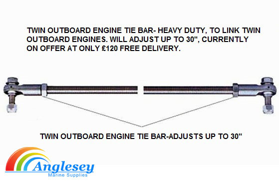 OUTBOARD ENGINE STAINLESS STEEL LINK ARM TIE BAR
