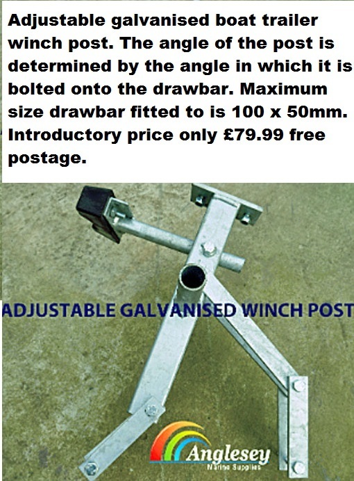 Adjustable Boat Trailer Winch Post