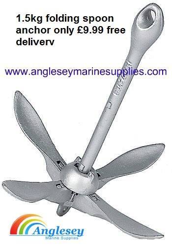 1.5kg galvanised folding spoon anchor