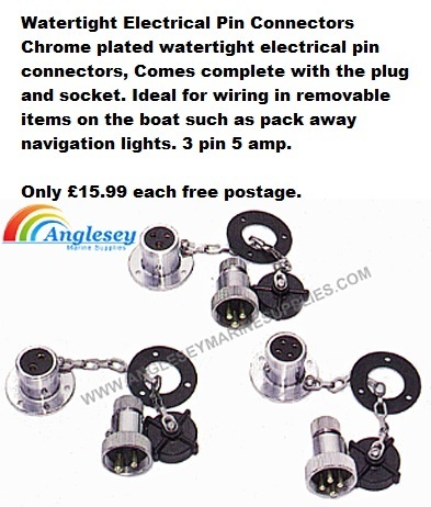 3 PIN WATERTIGHT ELECTRICAL CONNECTOR 5 AMP