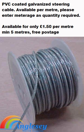 PVC Coated Boat Pulley Steering Cable