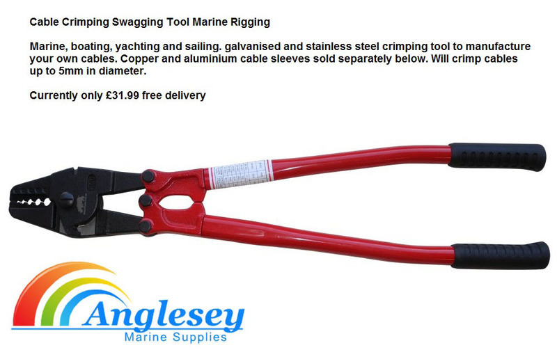 Cable Crimping Swagging Tool  Marine, boating, yachting