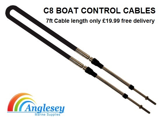 Ultraflex boat outboard control cable 7ft C8 33C