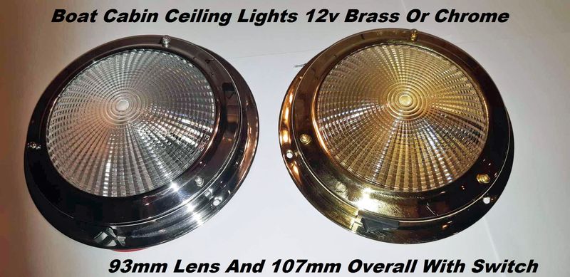 Boat Cabin Ceiling Light Stainless Brass 12v Led