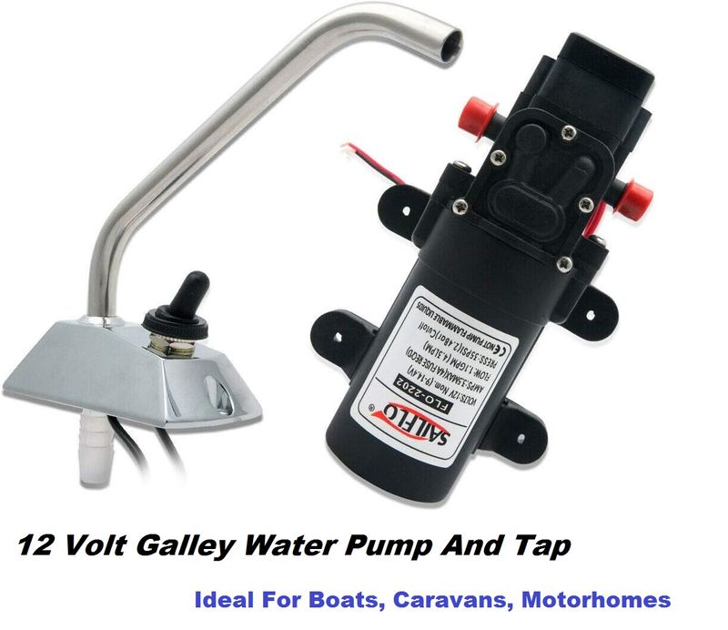 12v Galley Water Pump And Tap 4.3L Min