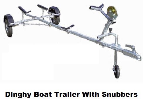Small Boat Trailer With Snubbers Dinghy-Rib
