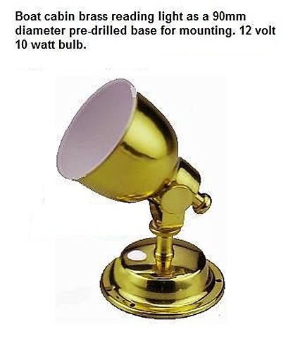 Boat cabin reading lamp light 12v