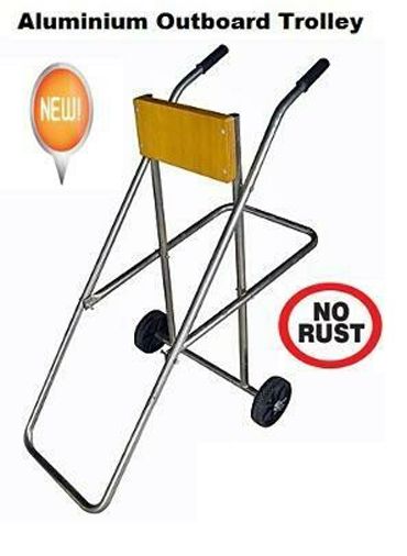 Aluminium outboard engine trolley
