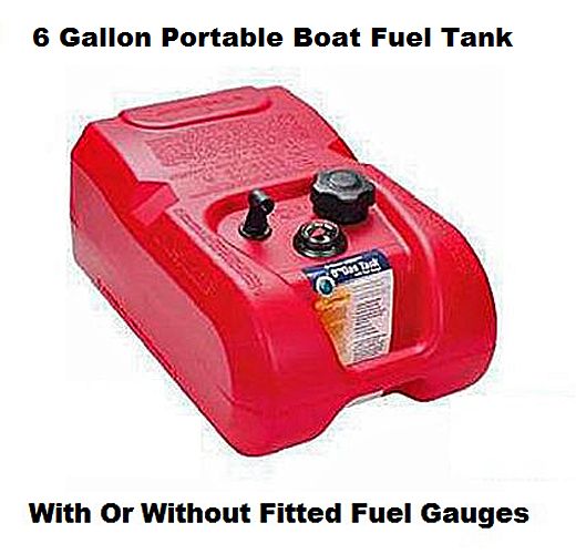 Portable Boat Fuel Tank 6 Gallon