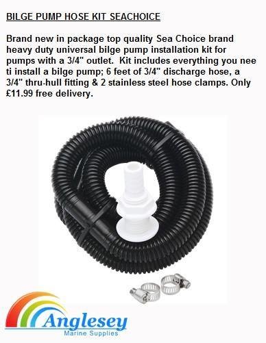 Bilge pump hose kit