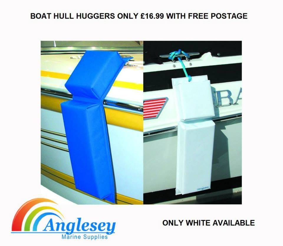 Boat fenders hull huggers in white