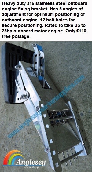 Heavy duty stainless steel outboard bracket