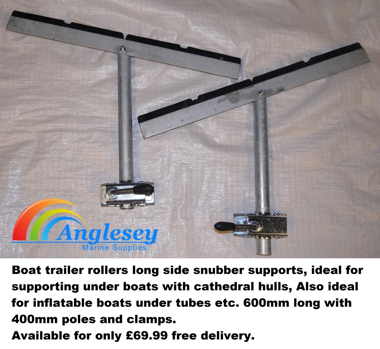 Boat Trailer Side Snubbers Extra Long Per Pair