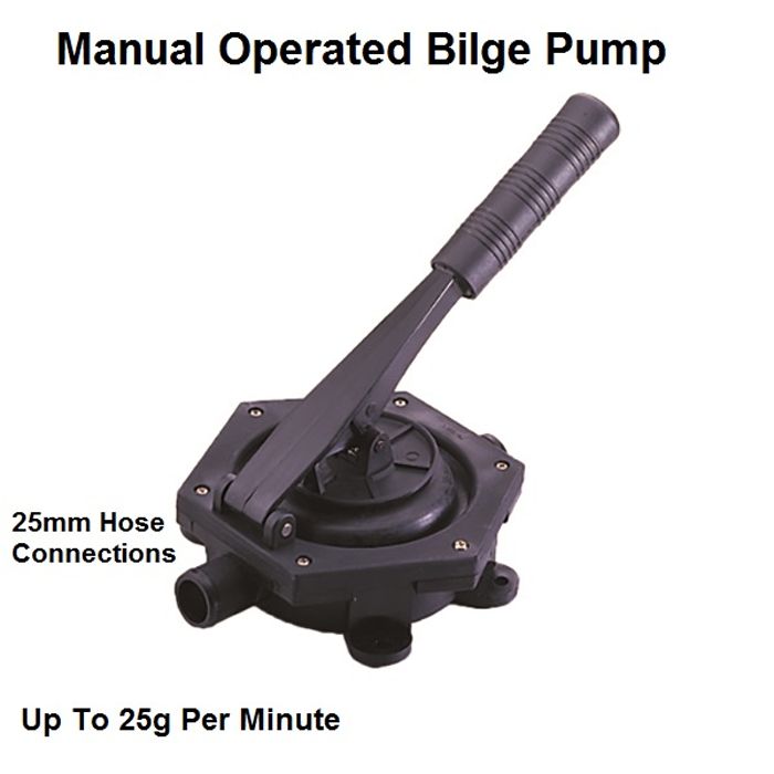 Manual operated bilge pump