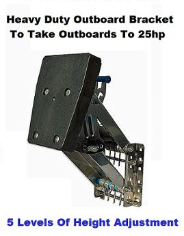 Heavy duty stainless steel outboard bracket