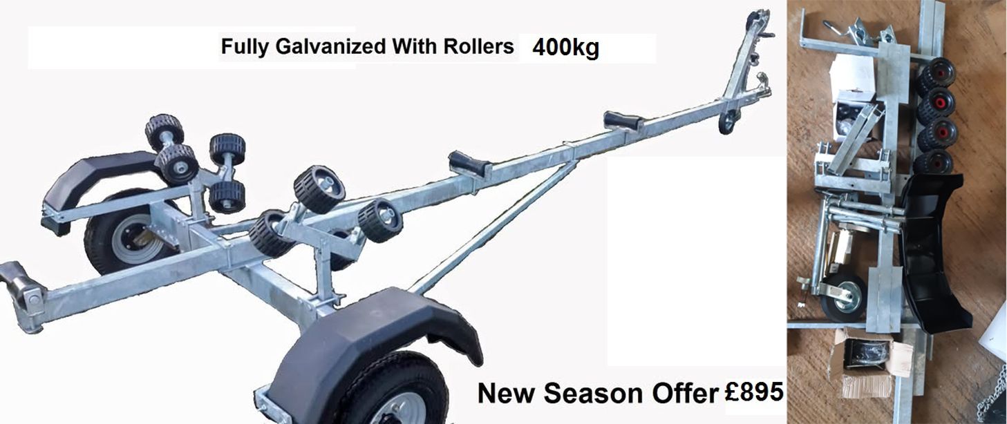 Boat Trailer Kit Flatpack 450kg Galvanized.