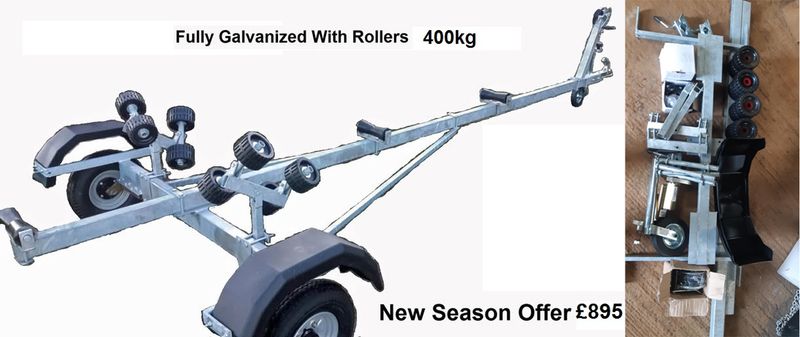 Boat Trailer Kit Flatpack 450kg Galvanized.