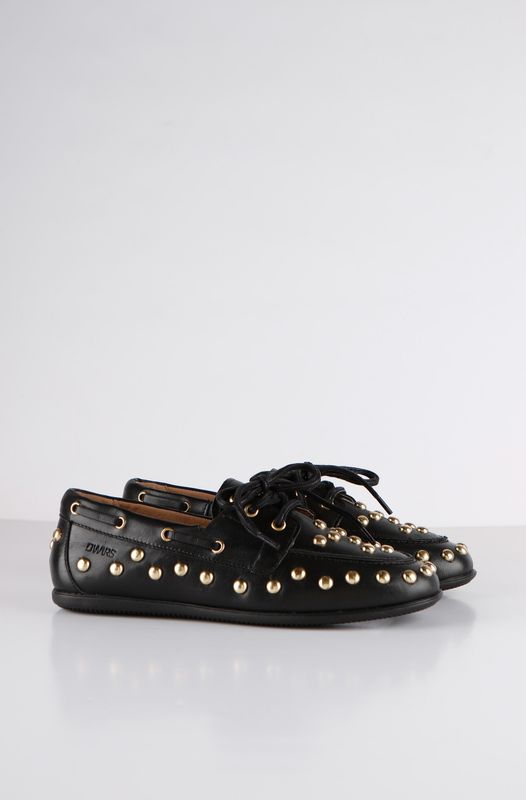 DWRS Latty mocassins black met studs