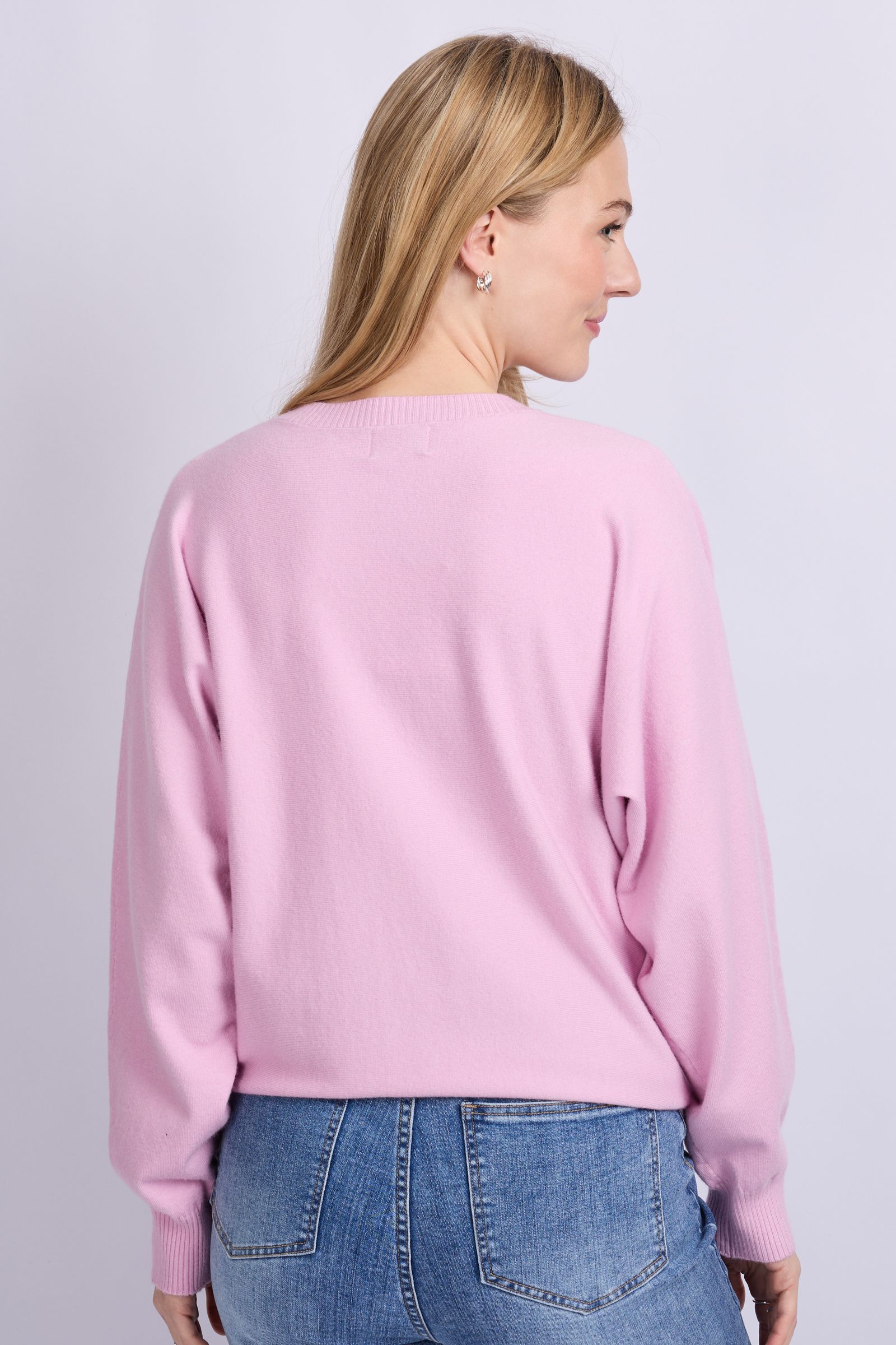 Kiara knit cardigan dusty mauve C&S