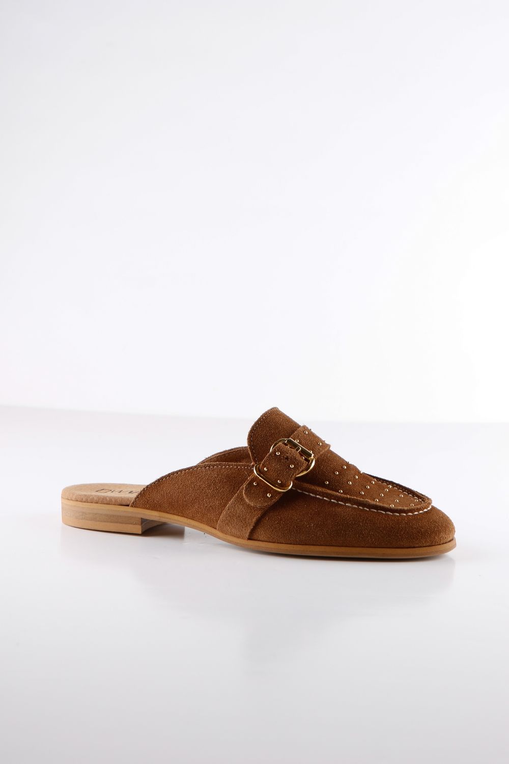 DWRS Jasper loafer suede met gouden studs