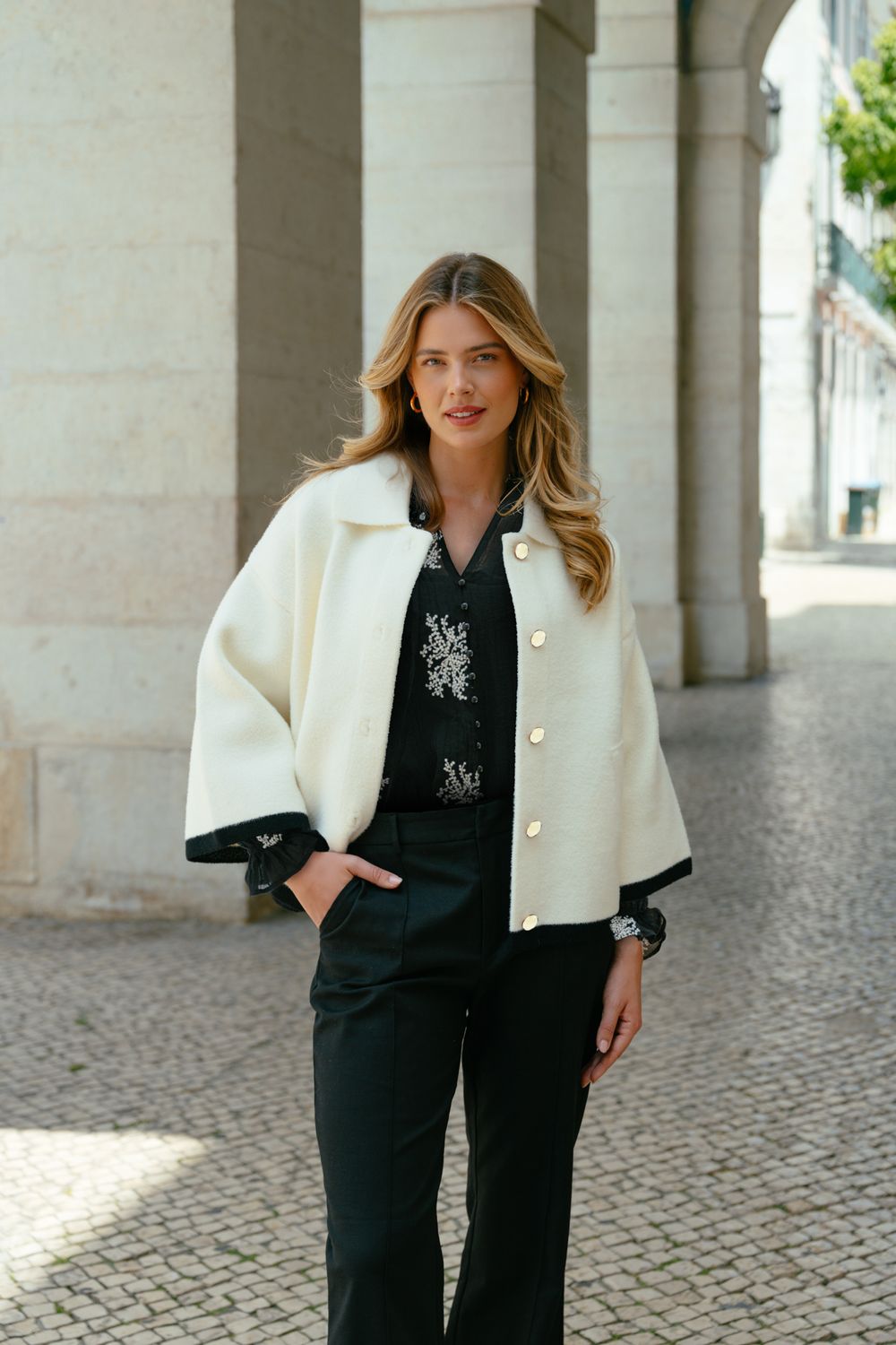 Jamila knit jacket C&S