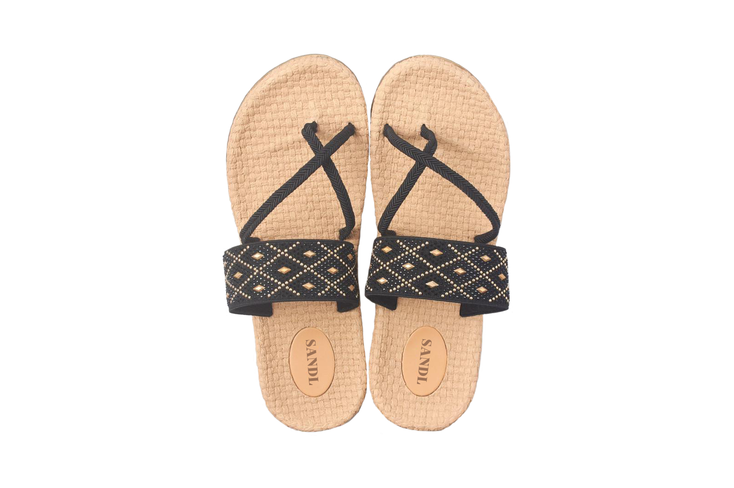 Evey zwart met goud Sandl