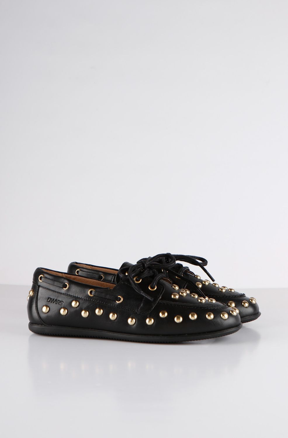 DWRS Latty mocassins black met studs SPECIAL PRICE